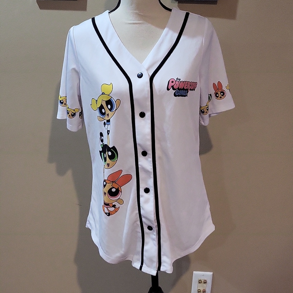 Cartoon Network The Powerpuff Girls Graphic Baseball Shirt - Picture 2 of 16